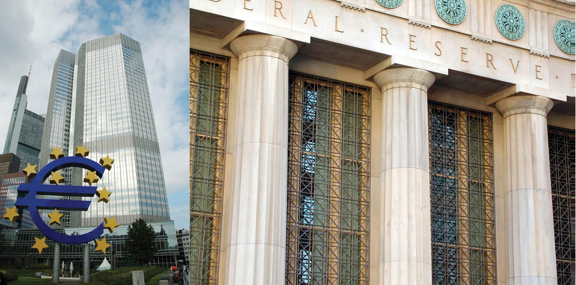 ECB đang "lép vế" hơn Fed trong cuộc đua hạ giá tiền tệ