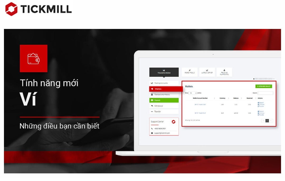 Bạn đã sẵn sàng sử dụng tính năng hiệu quả mới của Tickmill chưa?