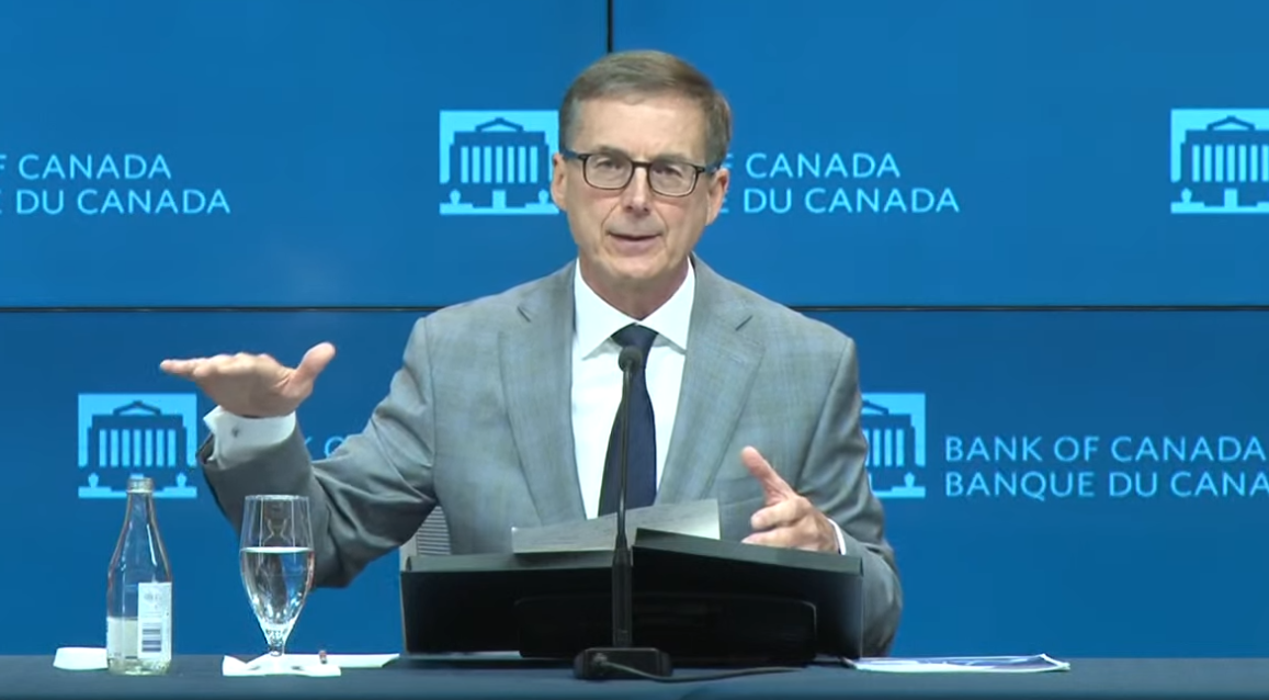 Macklem answers questions from the media on July 14, 2021