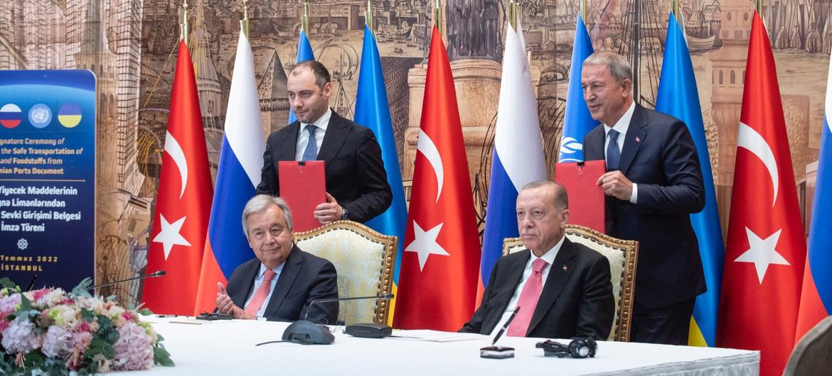 Black Sea grain exports deal 'a beacon of hope' amid Ukraine war - Guterres  | | UN News