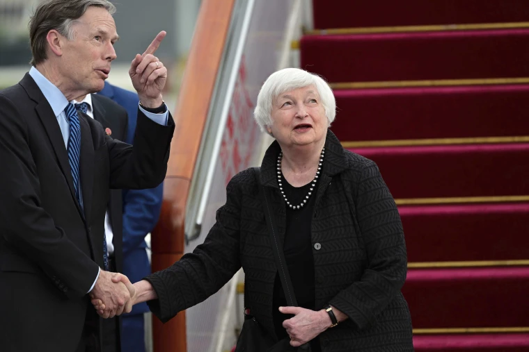 Janet Yellen arrives in Beijing on mission to find common ground for U.S.  and China