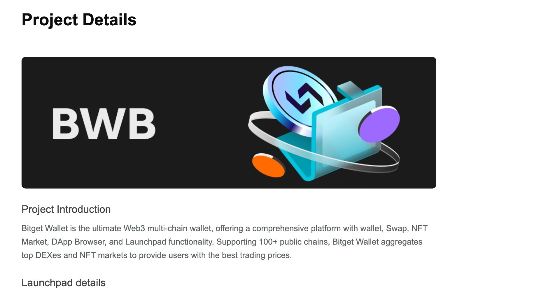Tăng trưởng danh mục đầu tư của bạn: Tham gia IEO token Bitget Wallet (BWB) trên Bitget Launchpad image 0