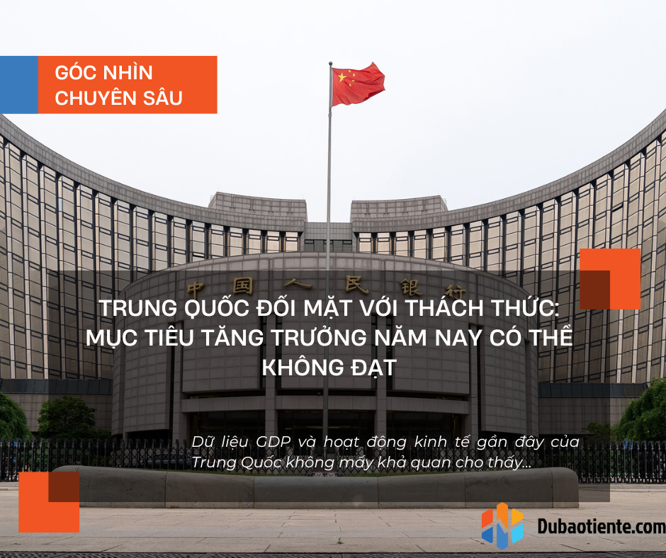 Trung Quốc đối mặt với thách thức: Mục tiêu tăng trưởng năm nay có thể không đạt