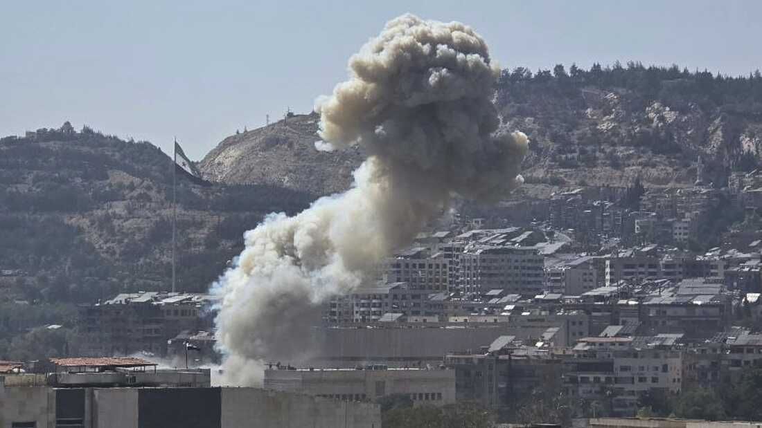 Israel strikes Syria's capital Damascus : NPR